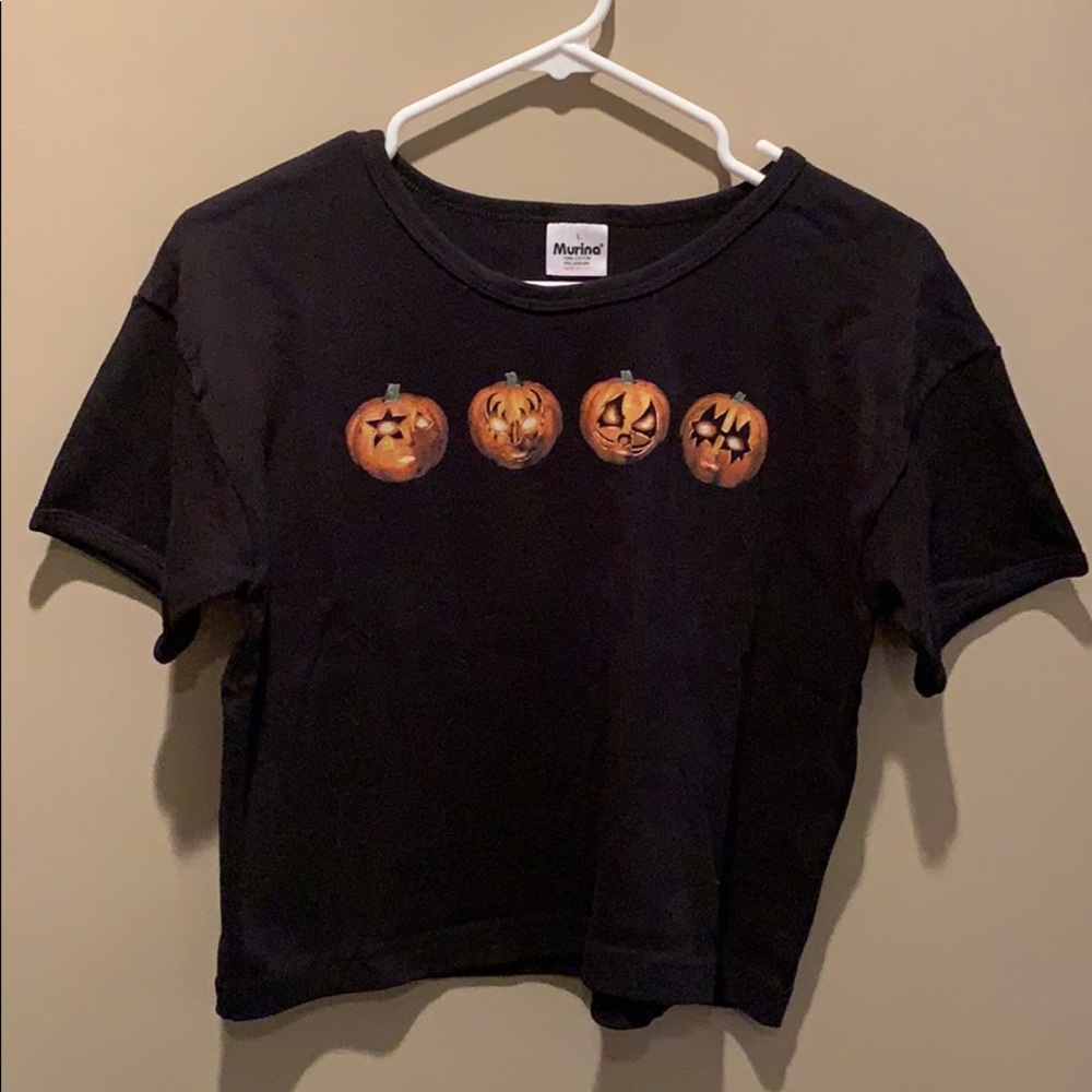 KISS Band Pumpkin Halloween Crop Top 🎃